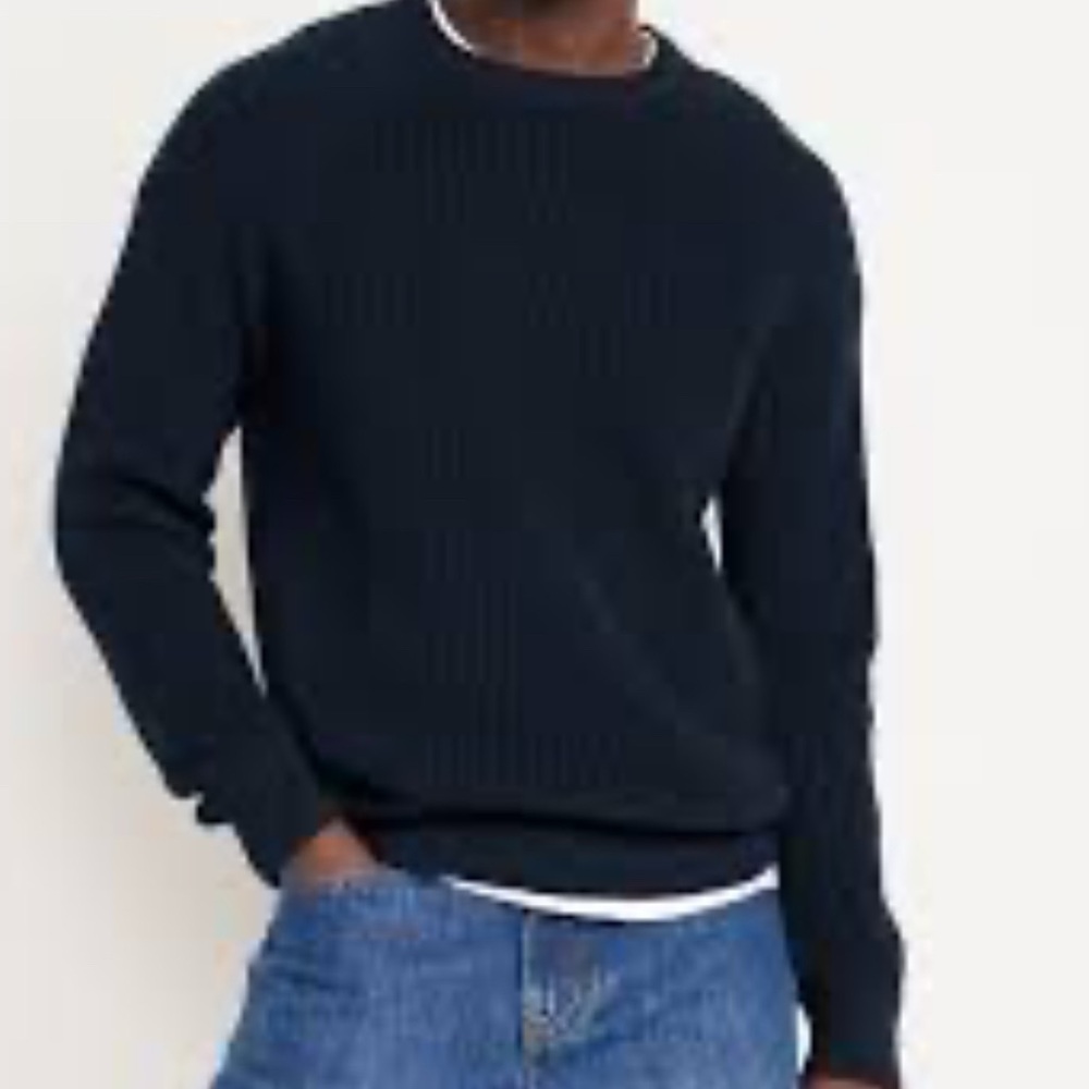 Old Navy Shaker-Stitch Sweater in Navy